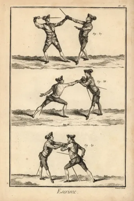 Framed Print : Fencing positions Framed Print : Fencing positions