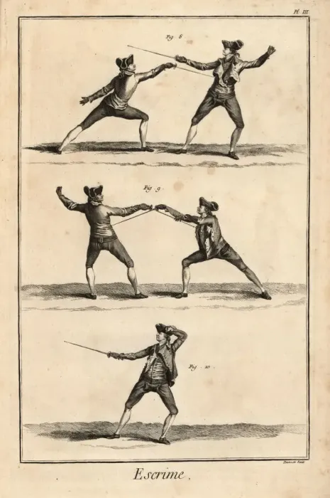 Framed Print : Fencing positions Framed Print : Fencing positions