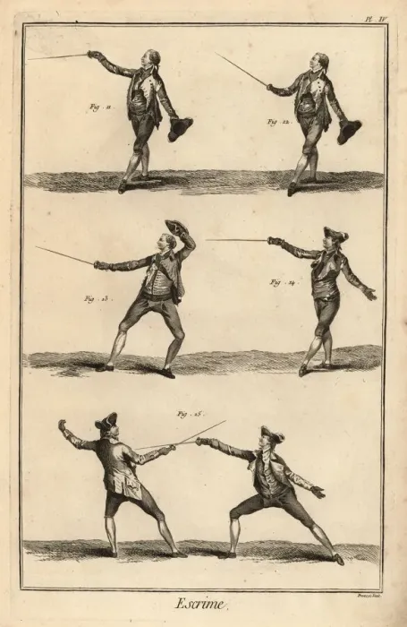 Framed Print : Fencing positions Framed Print : Fencing positions