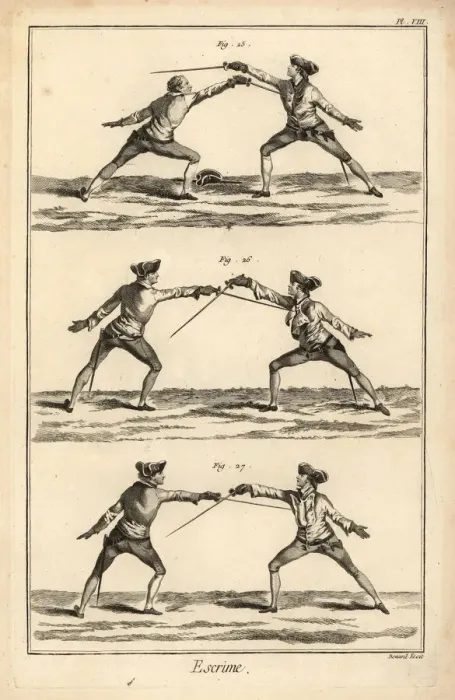 Framed Print : Fencing positions Framed Print : Fencing positions