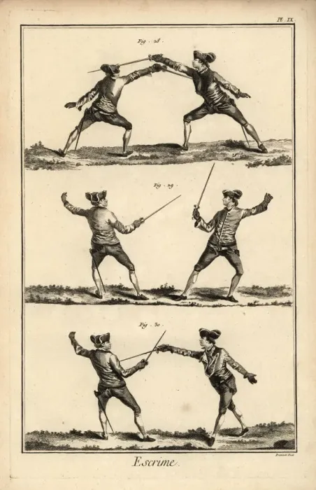 Framed Print : Fencing positions Framed Print : Fencing positions