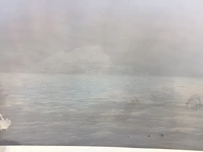 Framed Print : Fenwick Archive - negative of Gibraltar from Carpathia Framed Print : Fenwick Archive - negative of Gibraltar from Carpathia