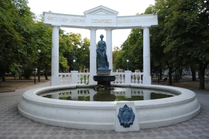 Framed Print : Feodosiya. Fountain-monument of the Good Genius Framed Print : Feodosiya. Fountain-monument of the Good Genius