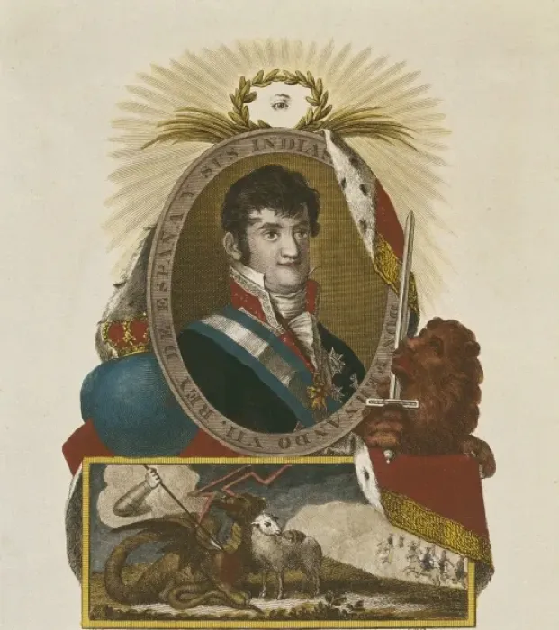 Framed Print : FERDINAND VII of Spain (1784-1833). King of Spain Framed Print : FERDINAND VII of Spain (1784-1833). King of Spain