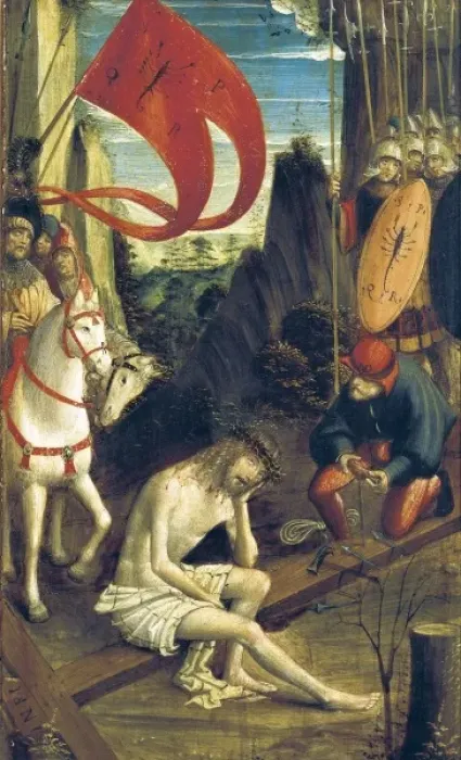 Framed Print : FERRARI, Defendente (1480-1540). Christ in meditation Framed Print : FERRARI, Defendente (1480-1540). Christ in meditation