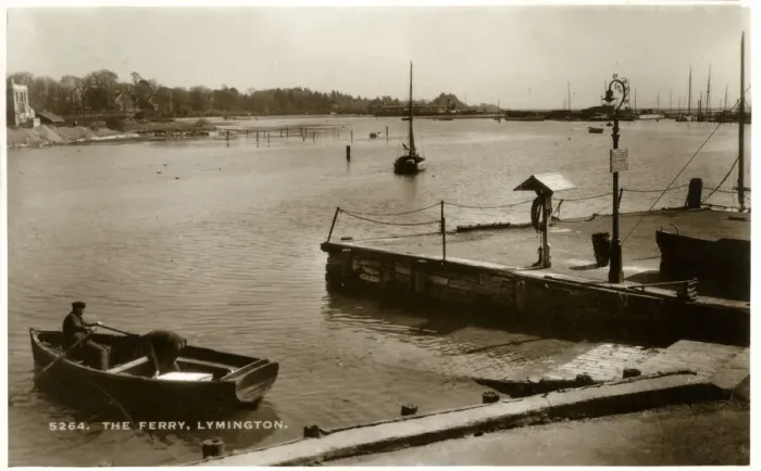 Framed Print : The Ferry, Lymington - Hampshire, England