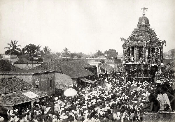 Festival car religious procession, India