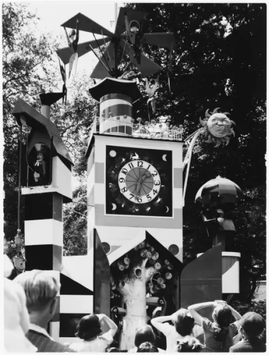 Framed Print : Festival Clock 1951 Framed Print : Festival Clock 1951