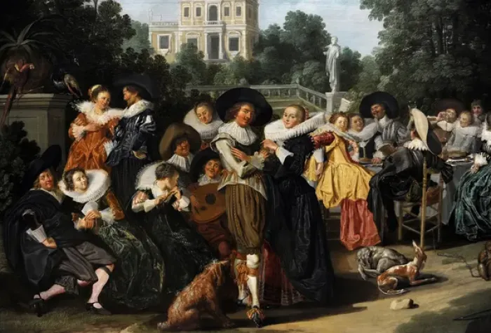 Framed Print : The Fete Champetre, 1627, by Dirck Hals (1591-1656) Framed Print : The Fete Champetre, 1627, by Dirck Hals (1591-1656)