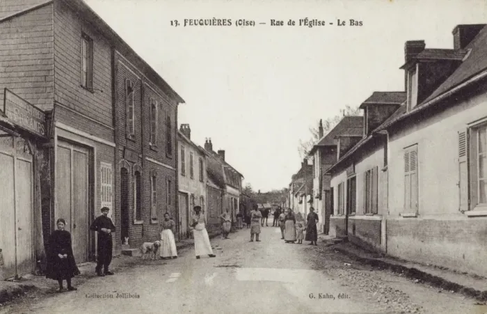 Framed Print : Feuquieres, France (Oise) - Church Road Framed Print : Feuquieres, France (Oise) - Church Road