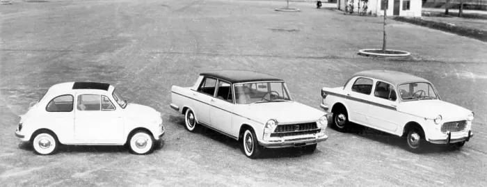 Framed Print : Fiat 500, Fiat 1800 and Fiat 1100 / 103 H Lusso
