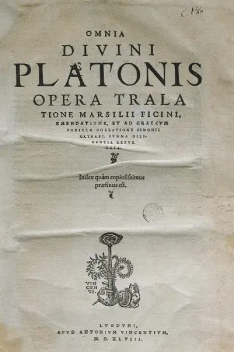 Framed Print : FICINO, Marsilio (1433-1499); PLATO (428-348 BC) Framed Print : FICINO, Marsilio (1433-1499); PLATO (428-348 BC)