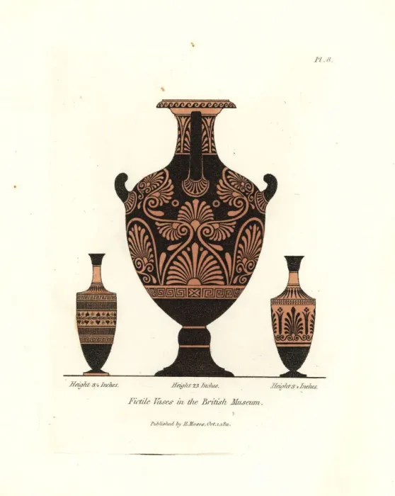 Framed Print : Fictile vases in the British Museum Framed Print : Fictile vases in the British Museum