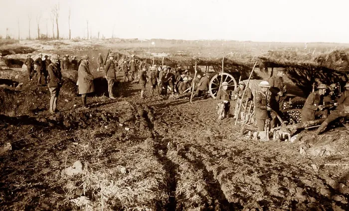 Framed Print : Field Battery, 26th May 1917
