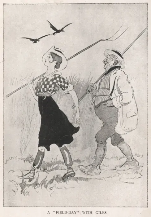 Framed Print : A Field Day with Giles Framed Print : A Field Day with Giles