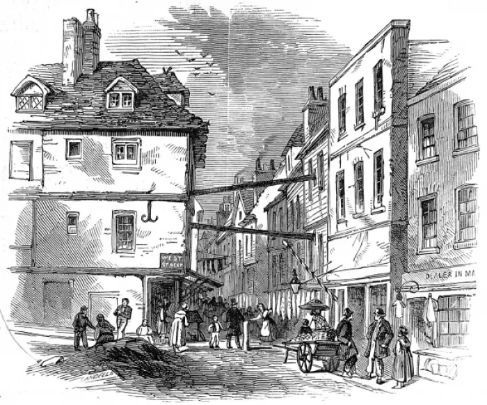 Framed Print : Field Lane, London, 1847 Framed Print : Field Lane, London, 1847
