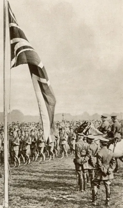 Framed Print : Field-Marshal Lord French inspecting soldiers in Hyde Park Framed Print : Field-Marshal Lord French inspecting soldiers in Hyde Park