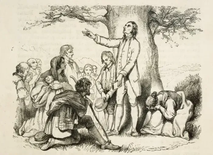Framed Print : Field Preacher, Yorkshire
