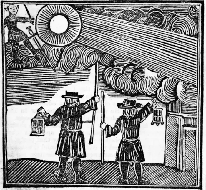 Framed Print : Fiery Apparition, 1710 Framed Print : Fiery Apparition, 1710