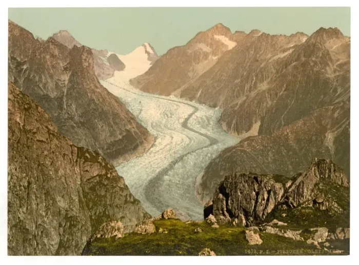 Framed Print : Fiescher Glacier, Valais, Alps of, Switzerland Framed Print : Fiescher Glacier, Valais, Alps of, Switzerland