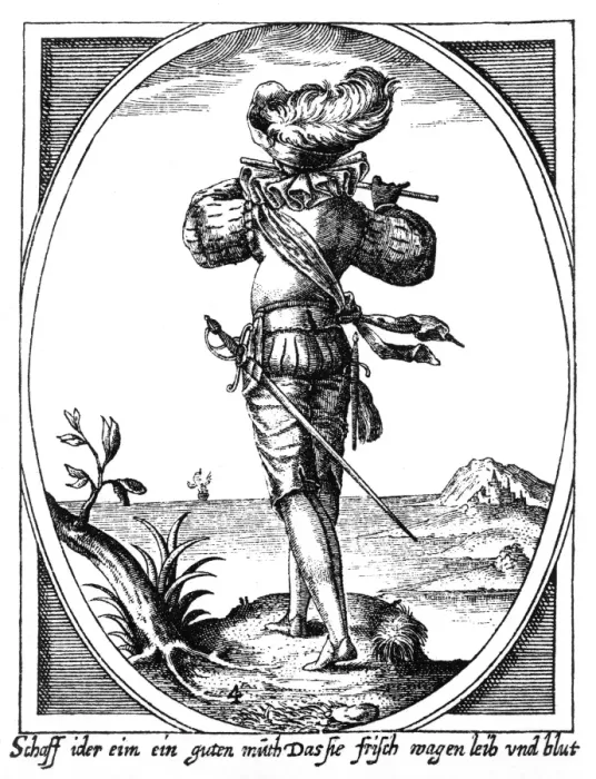 Framed Print : Fife player, 1598 Framed Print : Fife player, 1598