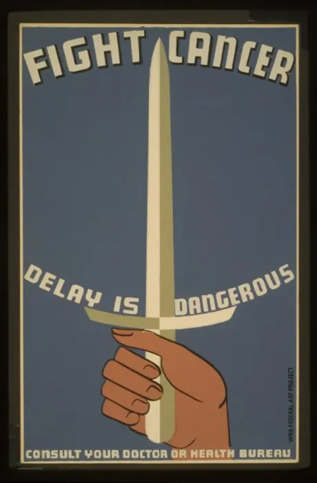 Framed Print : Fight cancer - delay is dangerous Consult your doctor or hea Framed Print : Fight cancer - delay is dangerous Consult your doctor or hea