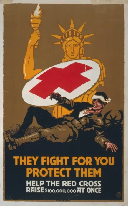 Framed Print : They fight for you - protect them Help the Red Cross raise $ Framed Print : They fight for you - protect them Help the Red Cross raise $