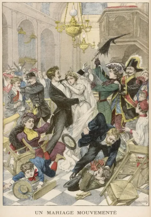 Framed Print : Fight during Wedding Framed Print : Fight during Wedding