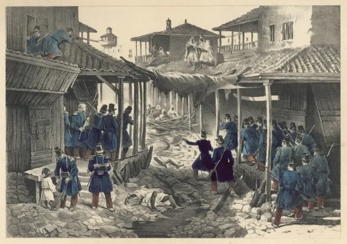 Framed Print : Fighting in Algeria Framed Print : Fighting in Algeria