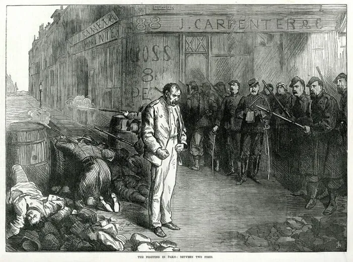 Framed Print : Fighting at the Barricades; Paris Commune 1871 Framed Print : Fighting at the Barricades; Paris Commune 1871