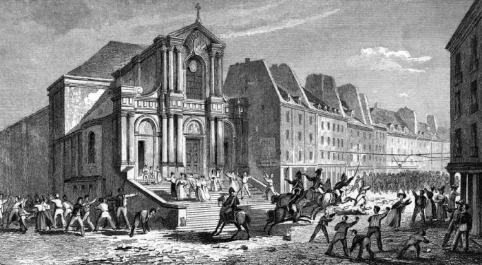 Framed Print : Fighting, Eglise St Roch Framed Print : Fighting, Eglise St Roch