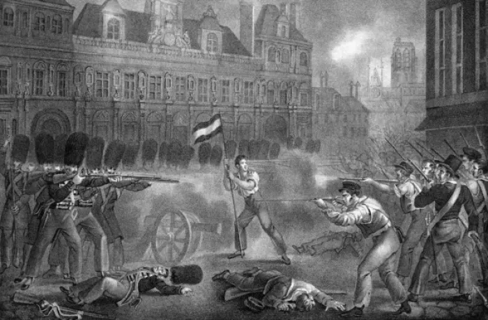 Framed Print : Fighting, Hotel De Ville Framed Print : Fighting, Hotel De Ville