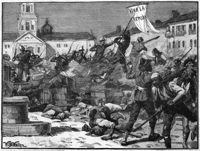 Framed Print : Fighting at Malaga - 2 Framed Print : Fighting at Malaga - 2