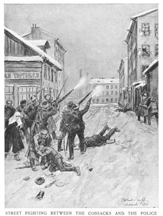 Framed Print : Fighting in Petrograd Framed Print : Fighting in Petrograd