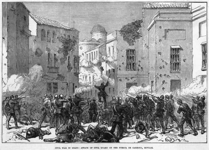 Framed Print : Fighting at Sevilla Framed Print : Fighting at Sevilla