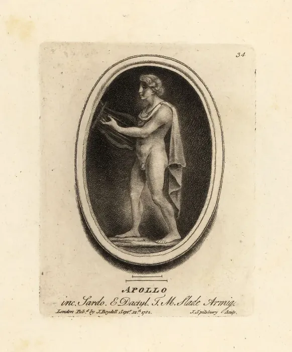 Framed Print : Figure of Apollo, Greek and Roman god of archery Framed Print : Figure of Apollo, Greek and Roman god of archery