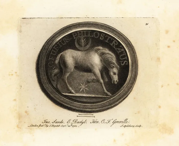 Framed Print : Figure of a horse with the inscription C. Fufius Philostratus Framed Print : Figure of a horse with the inscription C. Fufius Philostratus