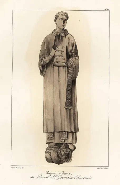 Framed Print : Figure of a priest in ecclesiastical robes with Bible, 5th centu Framed Print : Figure of a priest in ecclesiastical robes with Bible, 5th centu