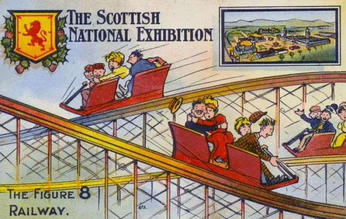 Framed Print : The Figure of Eight Railway - National Scottish Exhibition Framed Print : The Figure of Eight Railway - National Scottish Exhibition
