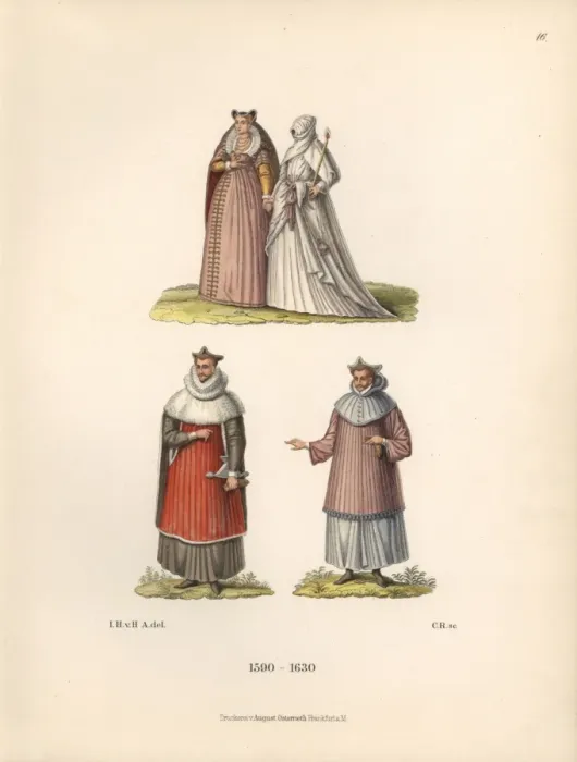 Framed Print : Figures from the family records of Baron Christian Framed Print : Figures from the family records of Baron Christian