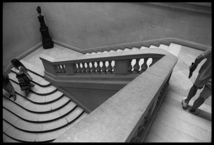 Framed Print : Figures on a staircase, Paris, France Framed Print : Figures on a staircase, Paris, France