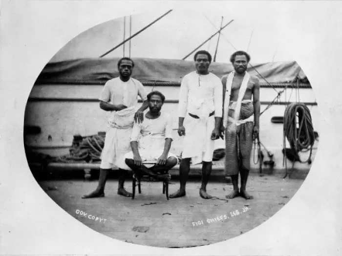 Framed Print : Fiji Chief, Kata Sauanabra of Levuka