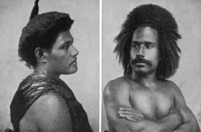 Framed Print : Fiji / Couple C1900 Framed Print : Fiji / Couple C1900