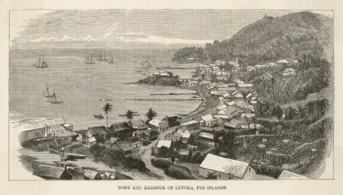 Framed Print : Fiji Islands / Levuka 1880 Framed Print : Fiji Islands / Levuka 1880