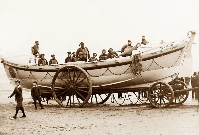Framed Print : Filey Lifeboat early 1900s Framed Print : Filey Lifeboat early 1900s
