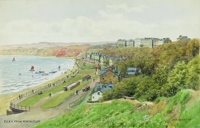 Framed Print : Filey, North Yorkshire, viewed from North Cliff Framed Print : Filey, North Yorkshire, viewed from North Cliff