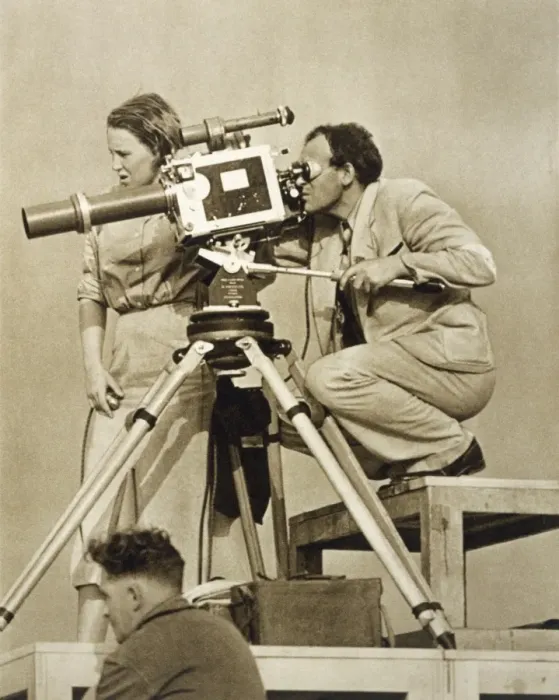 Framed Print : Filming 1936 Olympics Framed Print : Filming 1936 Olympics