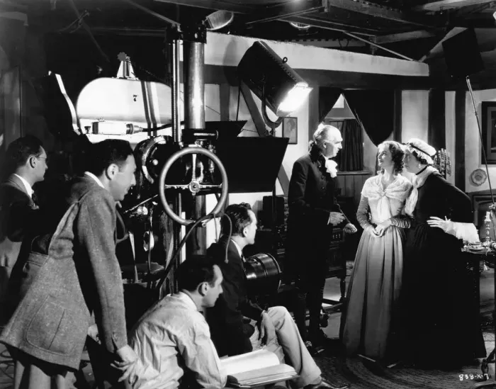 Framed Print : Filming David Selznick?s A Tale of Two Cities (1935) Framed Print : Filming David Selznick?s A Tale of Two Cities (1935)