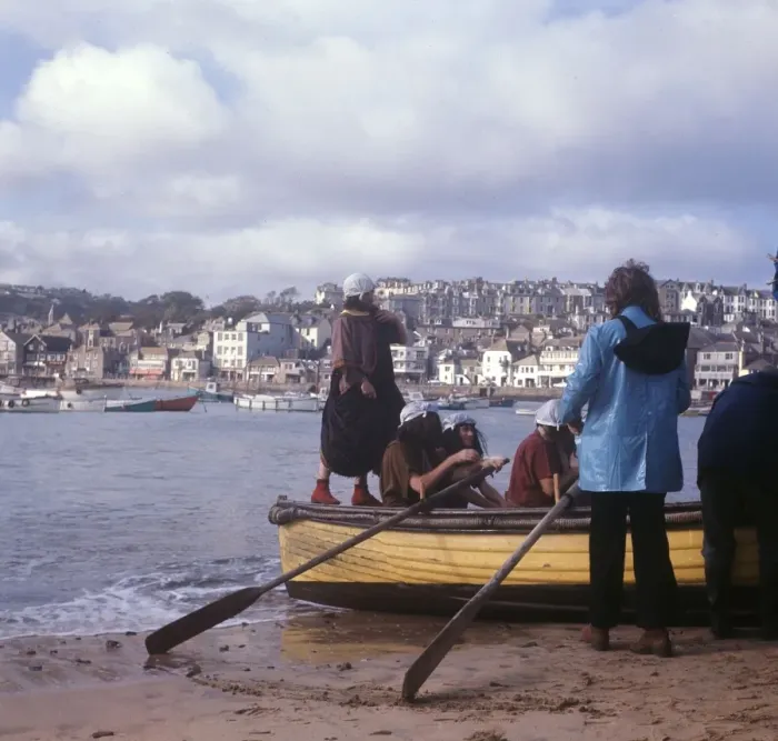 Framed Print : Filming The Goodies TV show, St Ives, Cornwall Framed Print : Filming The Goodies TV show, St Ives, Cornwall