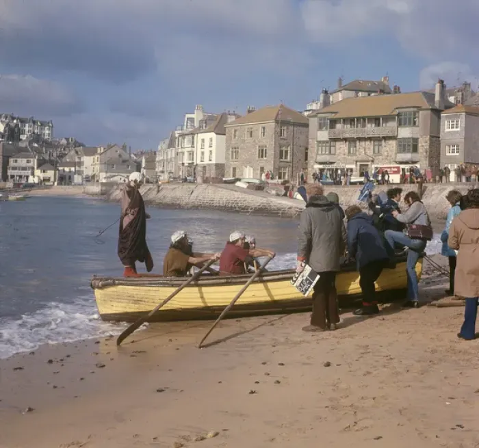Framed Print : Filming The Goodies TV show, St Ives, Cornwall Framed Print : Filming The Goodies TV show, St Ives, Cornwall